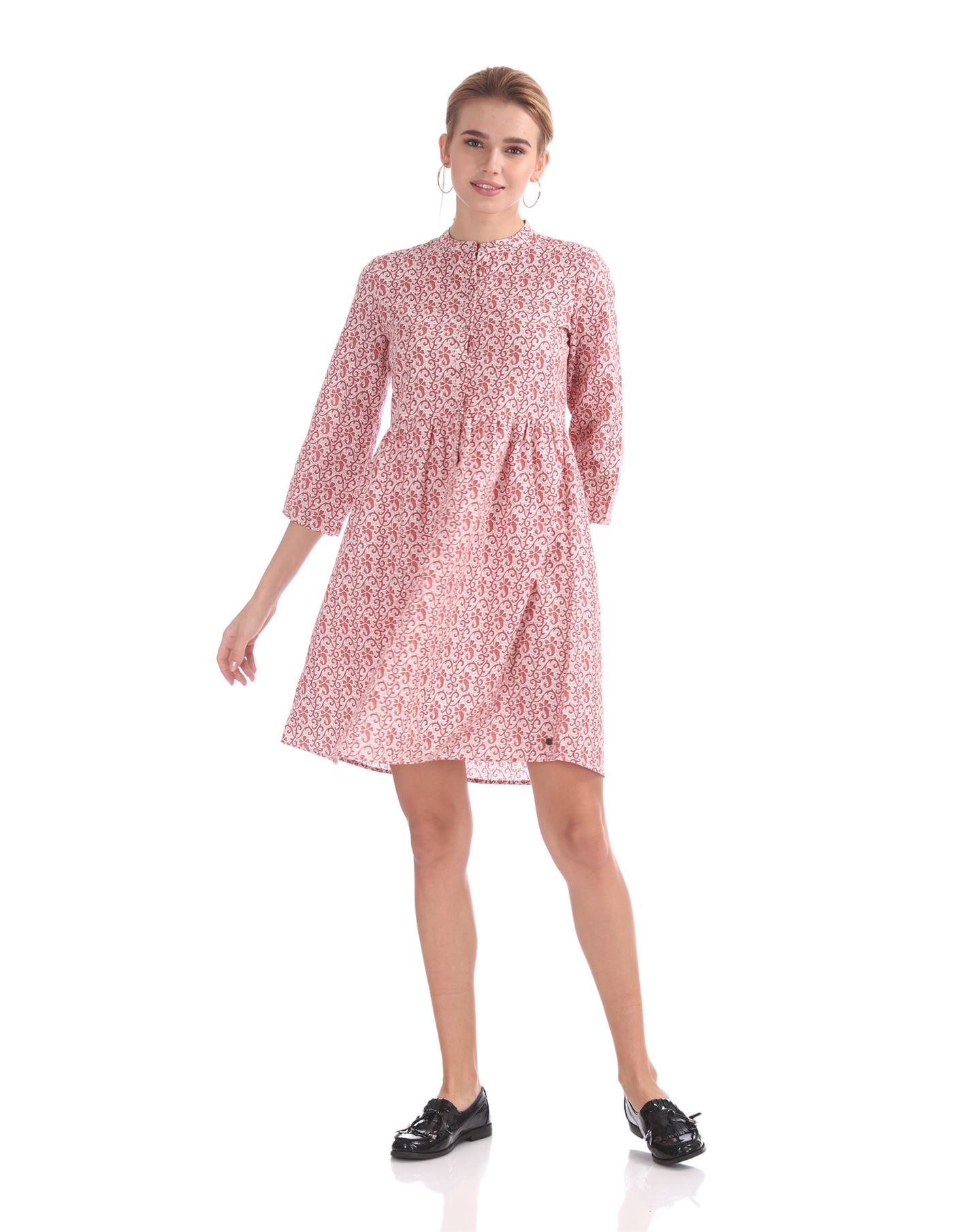 U.S. Polo Assn. Women Casual Wear Printed Dress